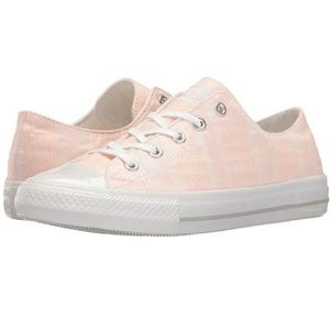 Light pink striped Converse